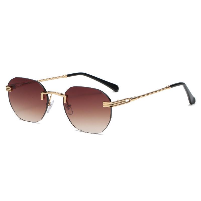 Make a Fashion Statement with Trendy Square Rimless Sunglasses for Men and Women - Your-Look