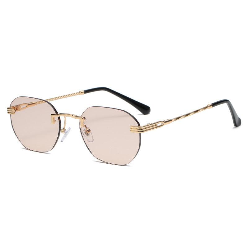 Make a Fashion Statement with Trendy Square Rimless Sunglasses for Men and Women - Your-Look