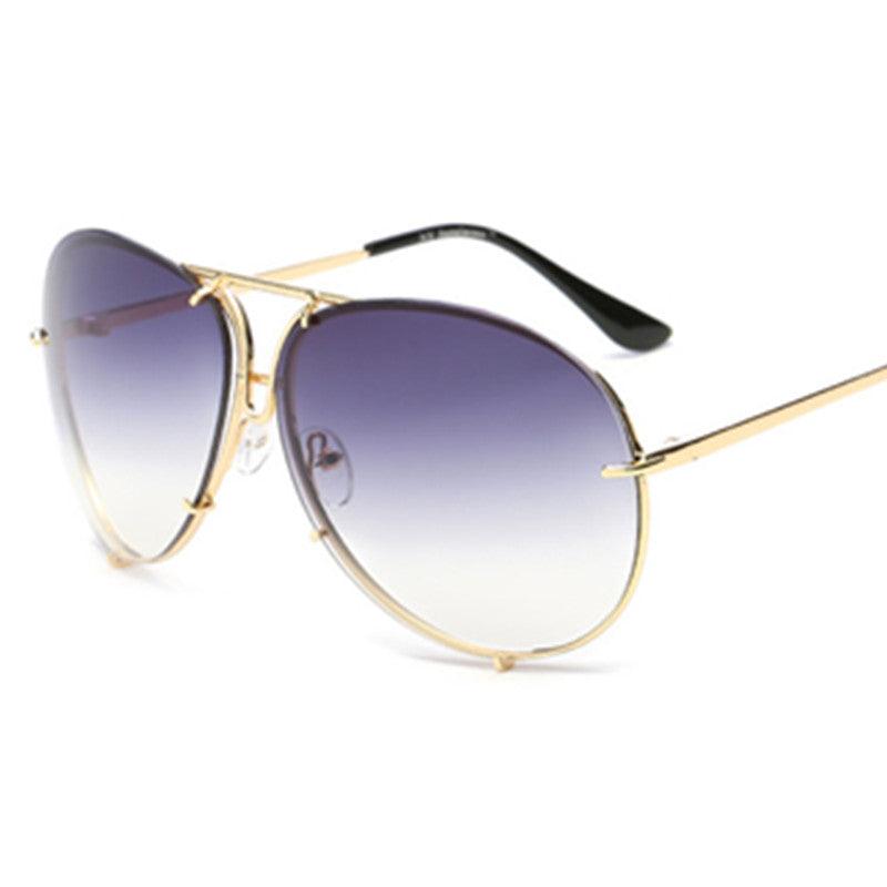 Make a Statement with Color Film Big Frame Sunglasses for Men and Women - Your-Look