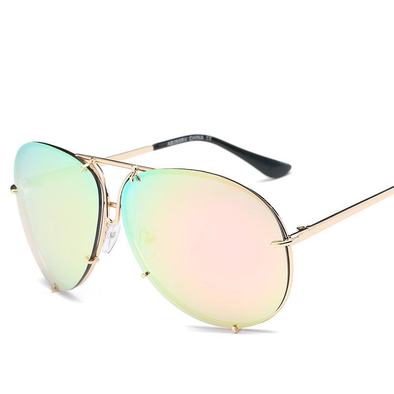 Make a Statement with Color Film Big Frame Sunglasses for Men and Women - Your-Look