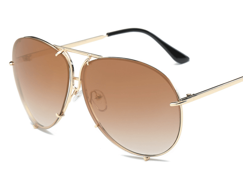 Make a Statement with Color Film Big Frame Sunglasses for Men and Women - Your-Look
