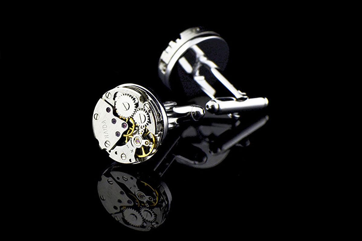 "Elegance in Motion" Mechanical Movement French Shirt Cufflinks - Showcase Timeless Sophistication with Precision Engineering - Your-Look