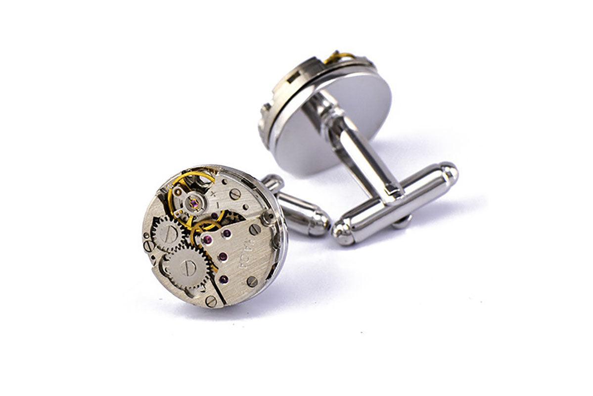 "Elegance in Motion" Mechanical Movement French Shirt Cufflinks - Showcase Timeless Sophistication with Precision Engineering - Your-Look
