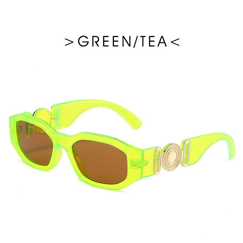 Metal Hinged Small Frame Sunglasses Retro Polygon Sunglasses Women Glasses - Your-Look