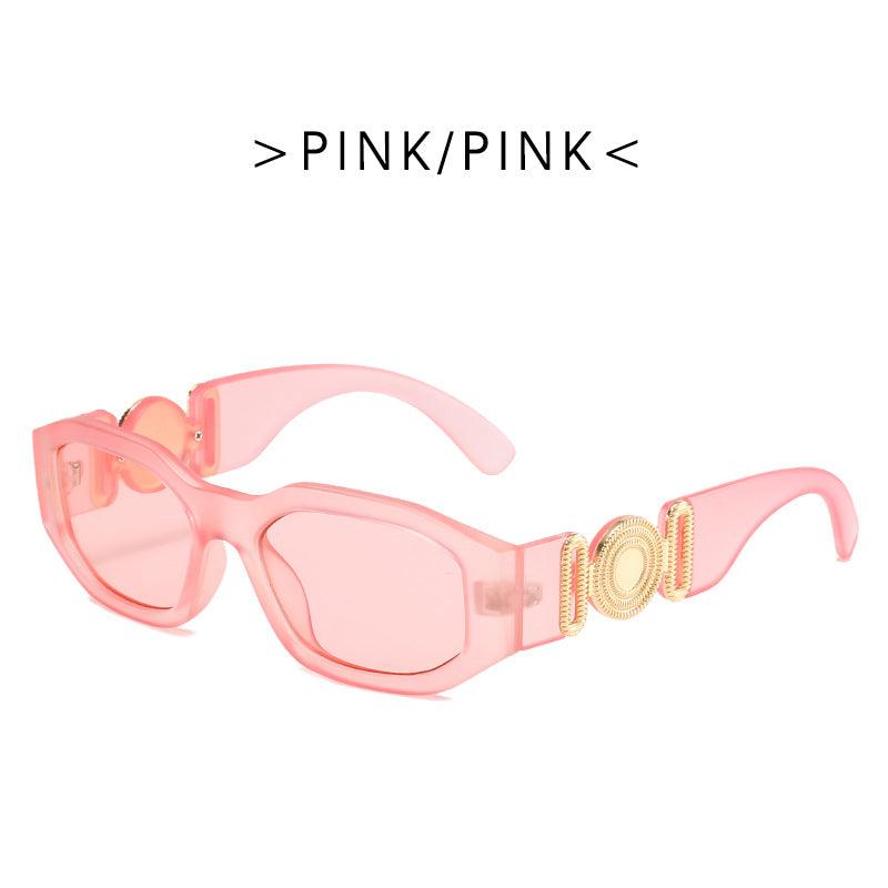 Metal Hinged Small Frame Sunglasses Retro Polygon Sunglasses Women Glasses - Your-Look
