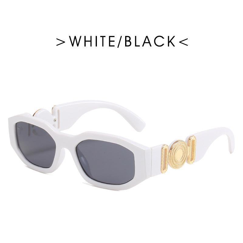 Metal Hinged Small Frame Sunglasses Retro Polygon Sunglasses Women Glasses - Your-Look