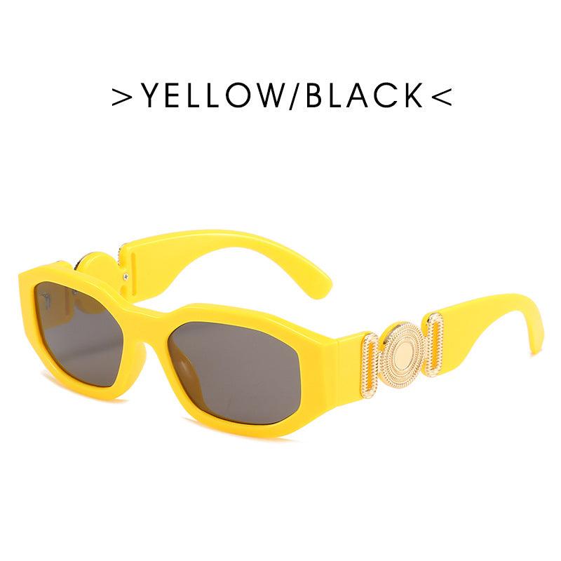 Metal Hinged Small Frame Sunglasses Retro Polygon Sunglasses Women Glasses - Your-Look