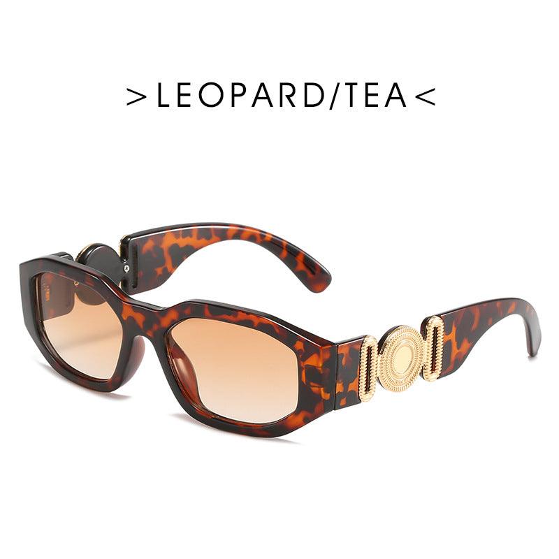 Metal Hinged Small Frame Sunglasses Retro Polygon Sunglasses Women Glasses - Your-Look