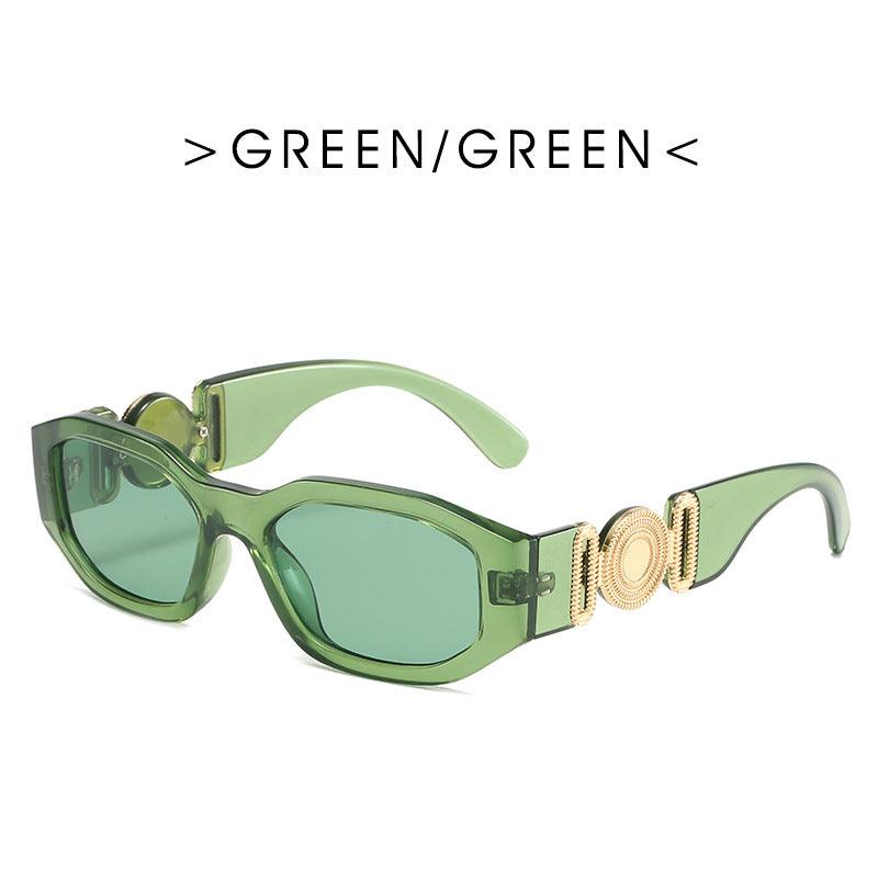 Metal Hinged Small Frame Sunglasses Retro Polygon Sunglasses Women Glasses - Your-Look