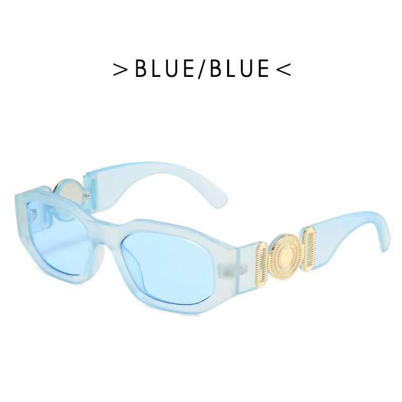 Metal Hinged Small Frame Sunglasses Retro Polygon Sunglasses Women Glasses - Your-Look