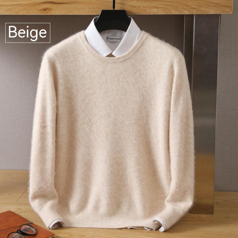 Mink Velvet Loose Round Neck Solid Color Sweater Bottoming Shirt - Fashion - Your-Look