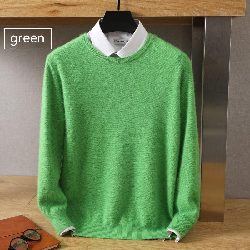 Mink Velvet Loose Round Neck Solid Color Sweater Bottoming Shirt - Fashion - Your-Look