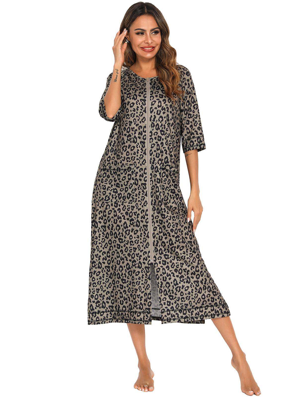 "Moments of Bliss" Comfortable Home Wear for Pregnant and Breastfeeding Women - Loose Pajamas with 3/4 Sleeves and Plus Size Robe - Your-Look