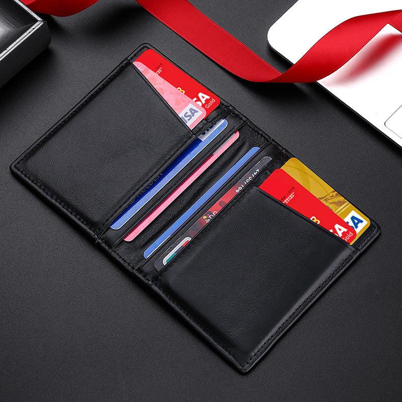 "Guardian Shield" Multi-Card Slot RFID Real Cowhide Bank Card Holder ID Holder - Protect Your Essentials in Style - Your-Look