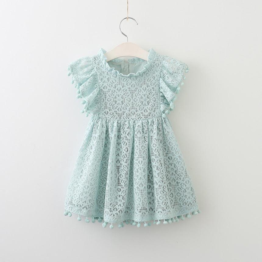 New Brands Dresses Tassel Hollow Out Design Princess Dress Kids Clothes - - Your-Look
