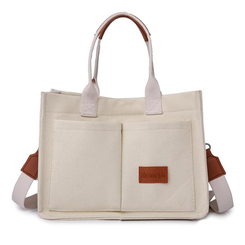 New Canvas Shoulder Bag for Women | Large Capacity Multi-Pocket Handbag | Casual Crossbody Shopper Bag for Students - Your-Look