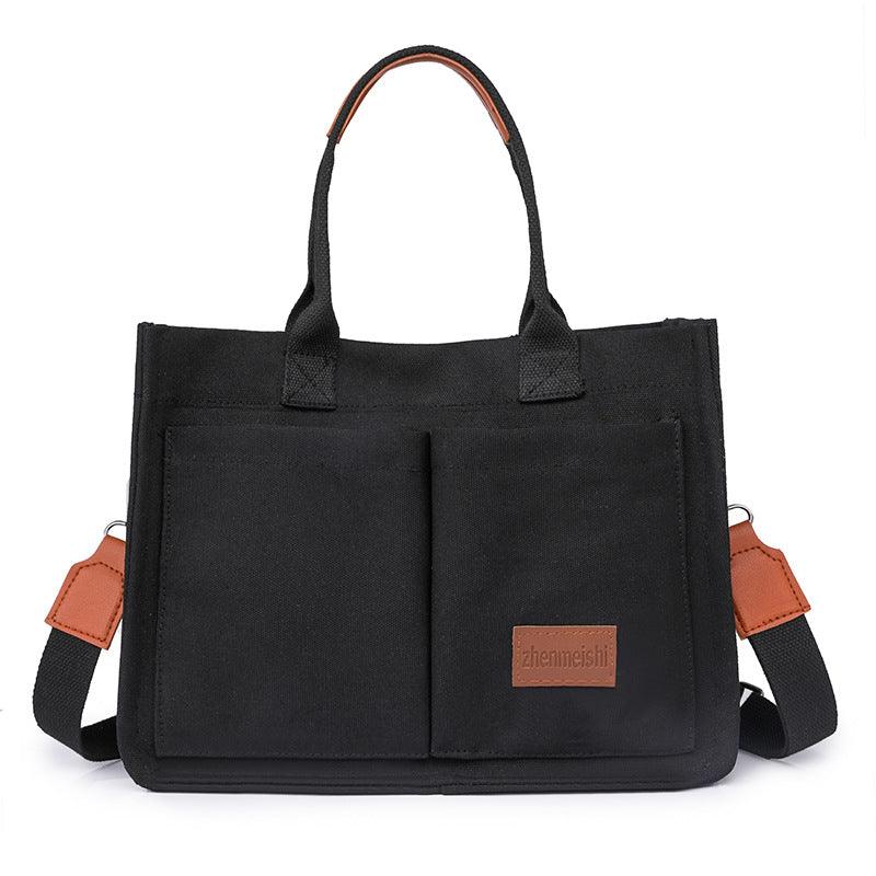 New Canvas Shoulder Bag for Women | Large Capacity Multi-Pocket Handbag | Casual Crossbody Shopper Bag for Students - Your-Look
