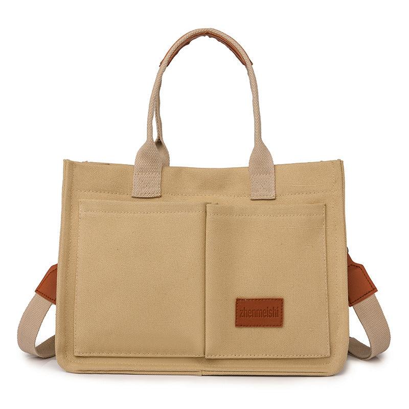 New Canvas Shoulder Bag for Women | Large Capacity Multi-Pocket Handbag | Casual Crossbody Shopper Bag for Students - Your-Look