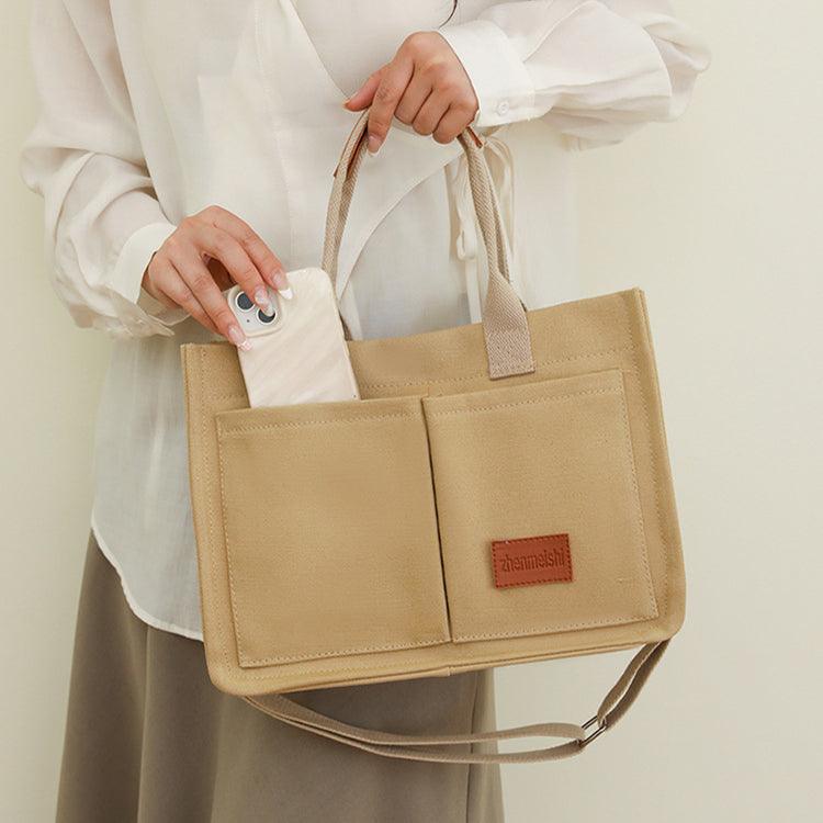 New Canvas Shoulder Bag for Women | Large Capacity Multi-Pocket Handbag | Casual Crossbody Shopper Bag for Students - Your-Look