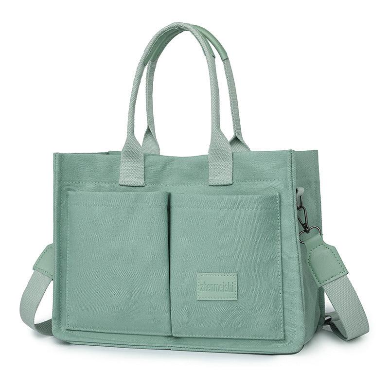 New Canvas Shoulder Bag for Women | Large Capacity Multi-Pocket Handbag | Casual Crossbody Shopper Bag for Students - Your-Look