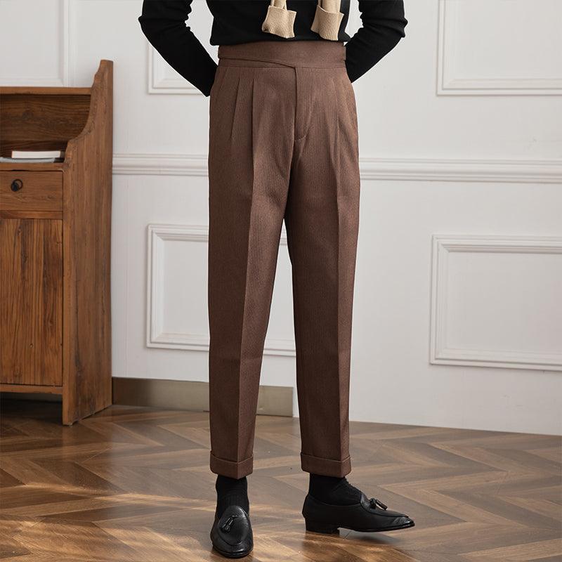 New Gorkha District High Waist Straight Casual Suit Pants Trendy Men - Fashion - Your-Look