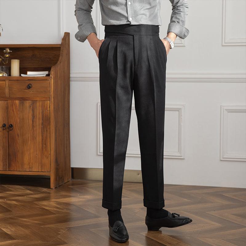 New Gorkha District High Waist Straight Casual Suit Pants Trendy Men - Fashion - Your-Look
