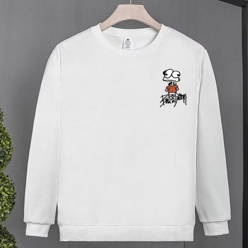 New Trendy Round Neck Long Sleeve Sweater for Men