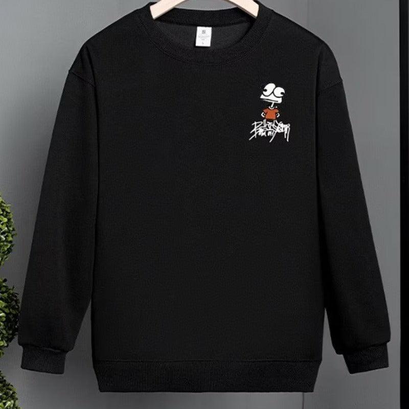 New Trendy Round Neck Long Sleeve Sweater for Men