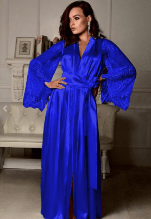 "Lace Enchantment" Nightdress with Robe - Unveil the Allure of Nighttime Elegance - Your-Look