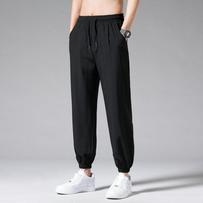Nine Point Drawstring Wide Leg Sweatpants - Fashion - Your-Look