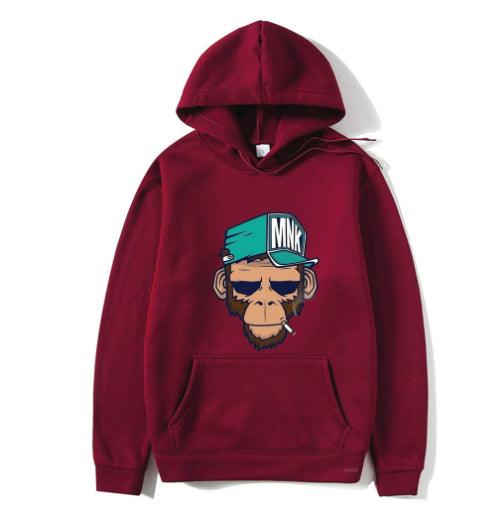 Personality Smoking Monkey Hoodie Sweatshirt Hip Hop Casual Street Hooded - Fashion - Your-Look