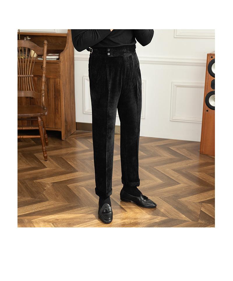 Pit Strip High-waisted Straight-leg With Casual Pants - Fashion - Your-Look