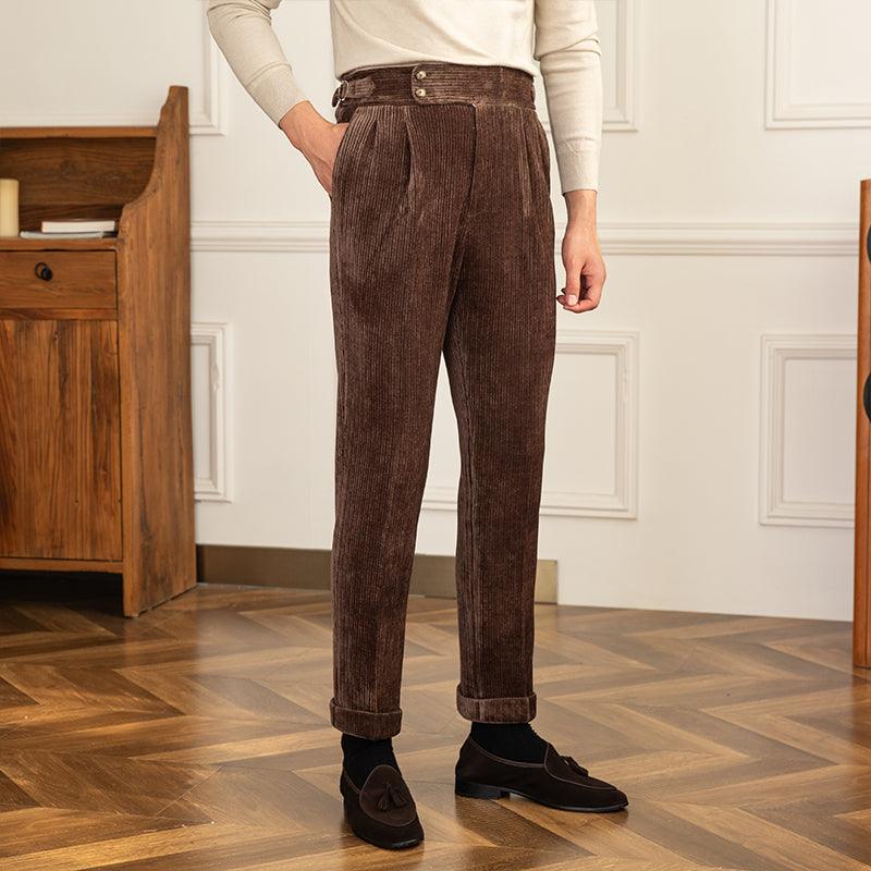 Pit Strip High-waisted Straight-leg With Casual Pants - Fashion - Your-Look