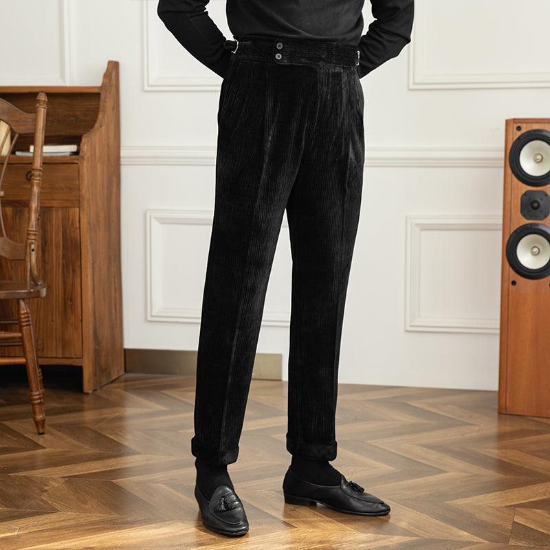 Pit Strip High-waisted Straight-leg With Casual Pants - Fashion - Your-Look