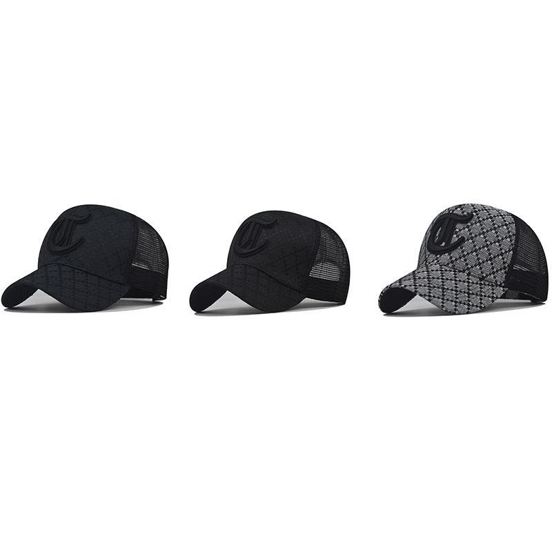 Plaid C Letter Baseball Cap For Men And Women - Fashion - Your-Look