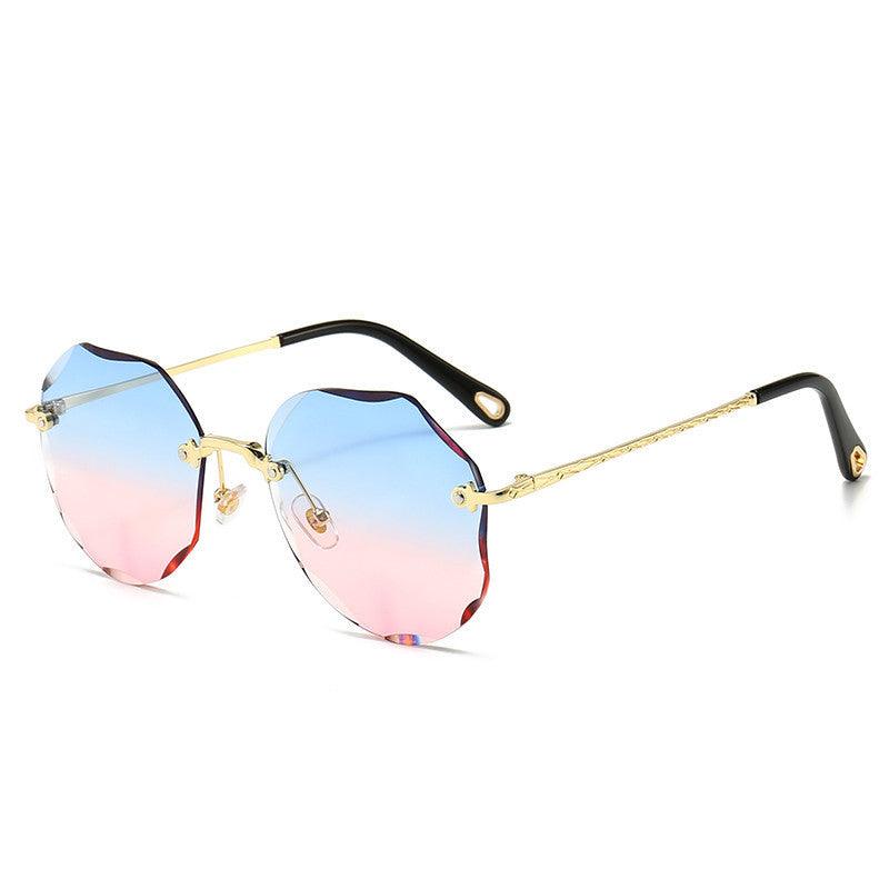 Polygonal Sunglasses Women Rimless Trimmed Sunglasses - Fashion - Your-Look