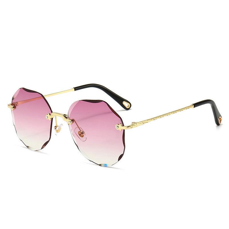 Polygonal Sunglasses Women Rimless Trimmed Sunglasses - Fashion - Your-Look