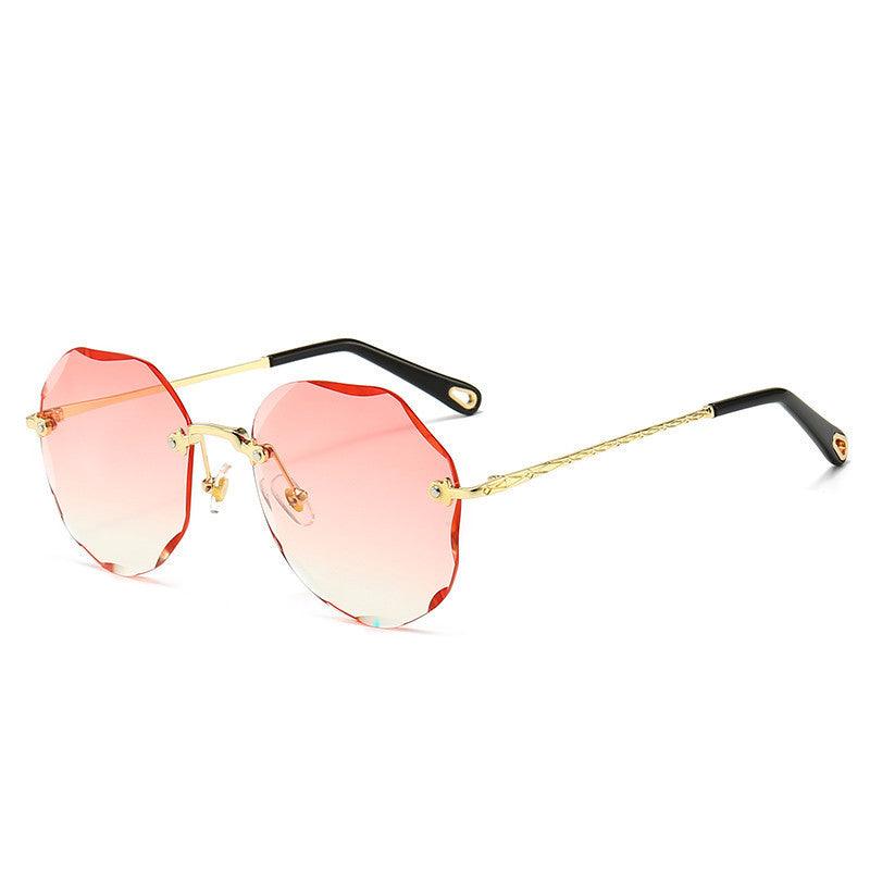 Polygonal Sunglasses Women Rimless Trimmed Sunglasses - Fashion - Your-Look