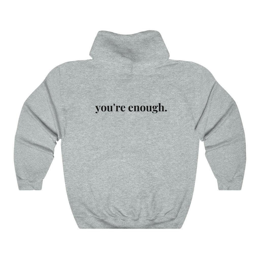Printed Back Casual Hoodie "You&