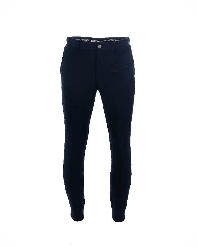 Pure Color Tight Pocket Zipper Casual Slim Fit Narrow Bottom Of A Trouser Leg - Fashion - Your-Look