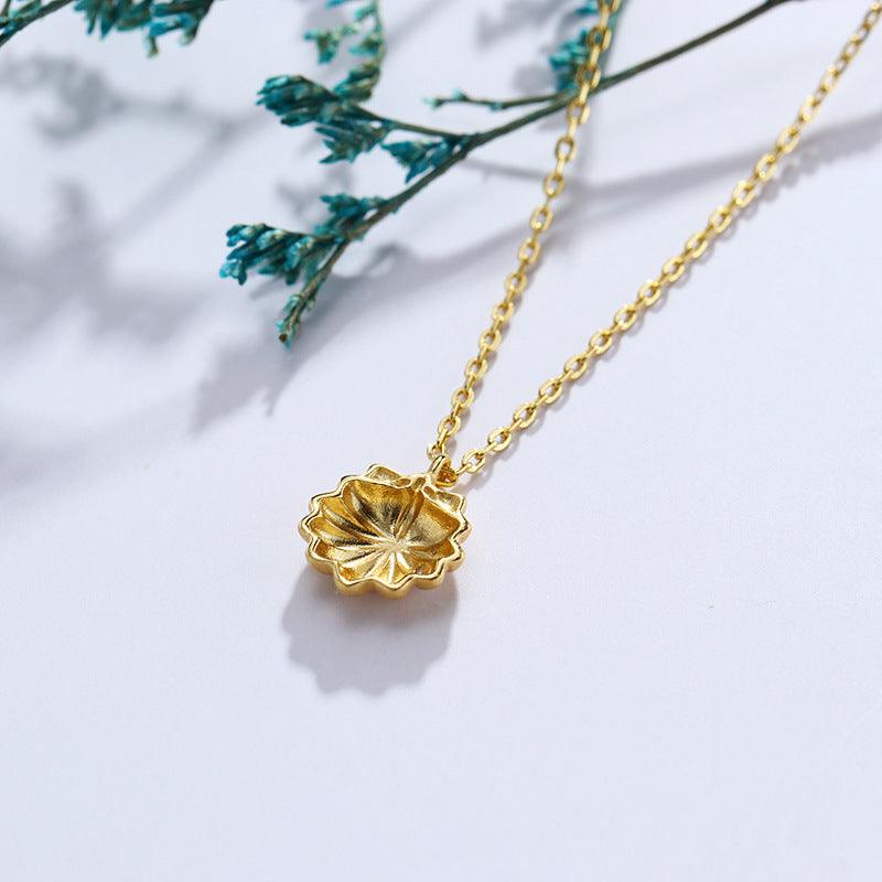 Radiant Fusion: Silver Plated 14K Gold Micro-paved Zircon Necklace - Your-Look