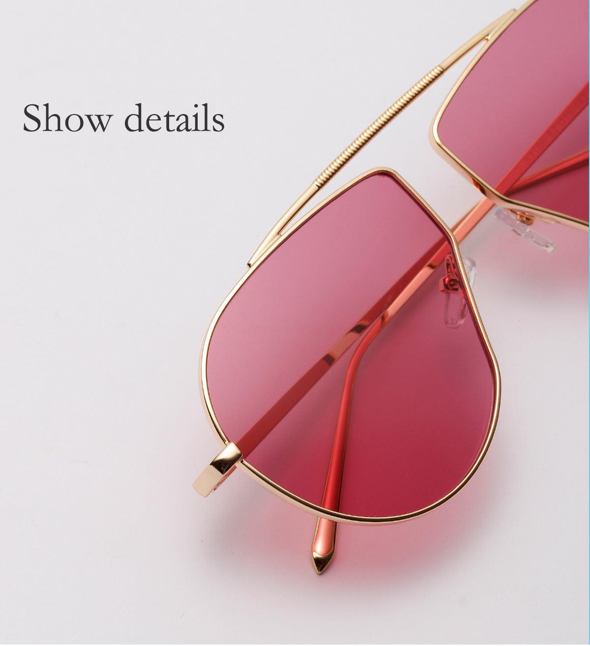 Redefine Fashion with A1166 Polygonal Big Frame Sunglasses for Women - Your-Look