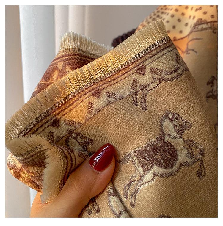 Retro Carriage Autumn And Winter New Warm Scarf For Women - Your-Look