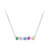 Shine Bright with S925 Silver Rainbow Zircon Geometric Square Necklace - Your-Look