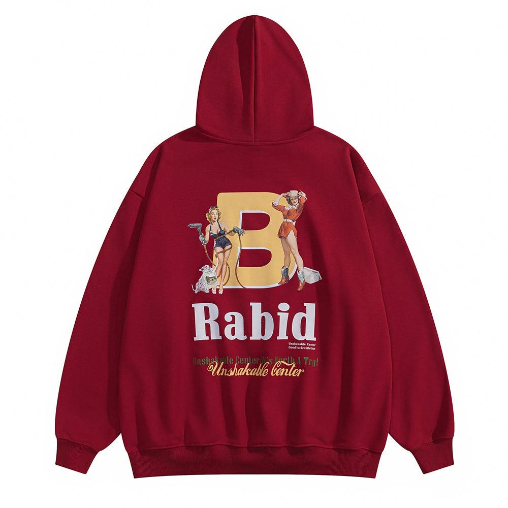 Silver Fox Velvet Heavy Velvet Padded Hooded Sweatshirt Men - Fashion - Your-Look