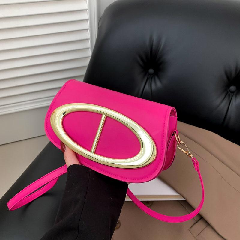 Secure and Stylish: Single Lock Shoulder Messenger Bag - Your-Look