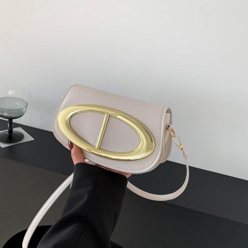 Secure and Stylish: Single Lock Shoulder Messenger Bag - Your-Look