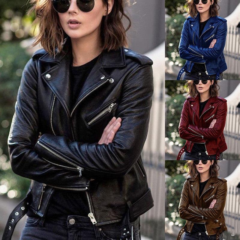 "Sleek and Stylish: Zip Leather Jacket for Effortless Edge - Your-Look