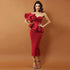 Sleek Sophistication: Bandage Dress Rayon Evening Party Dress Women Bodycon Sets - Your-Look