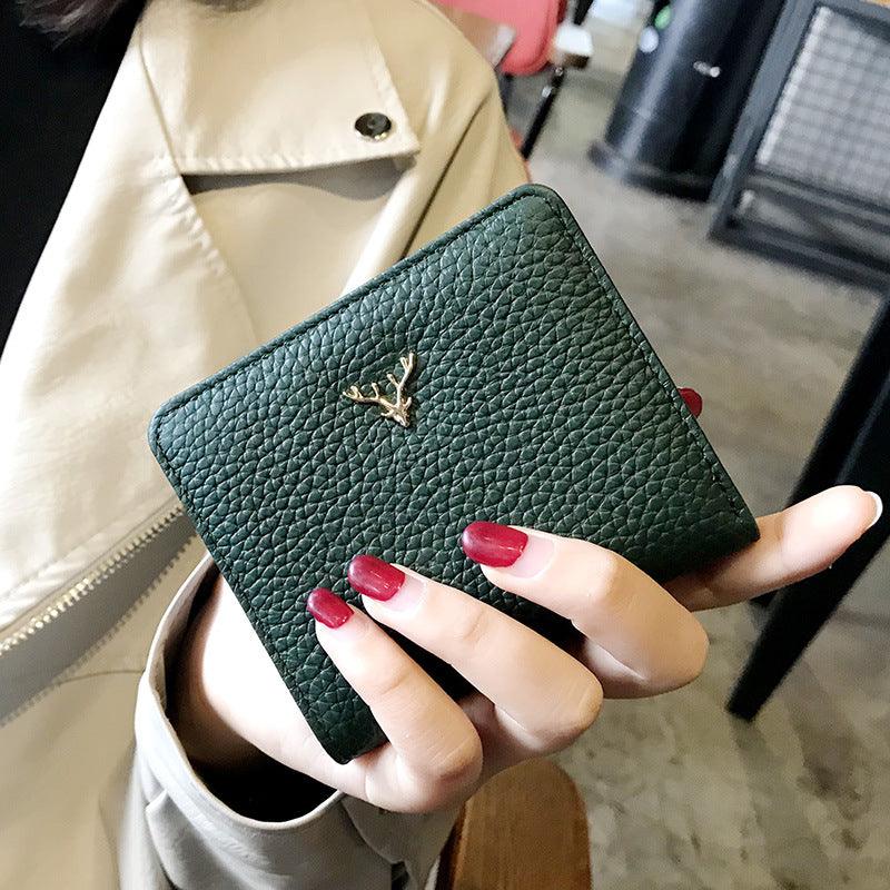 Slim Sophistication: Leather Small Folding Women&